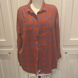 Woolrich Flannel Plaid Shirt XL